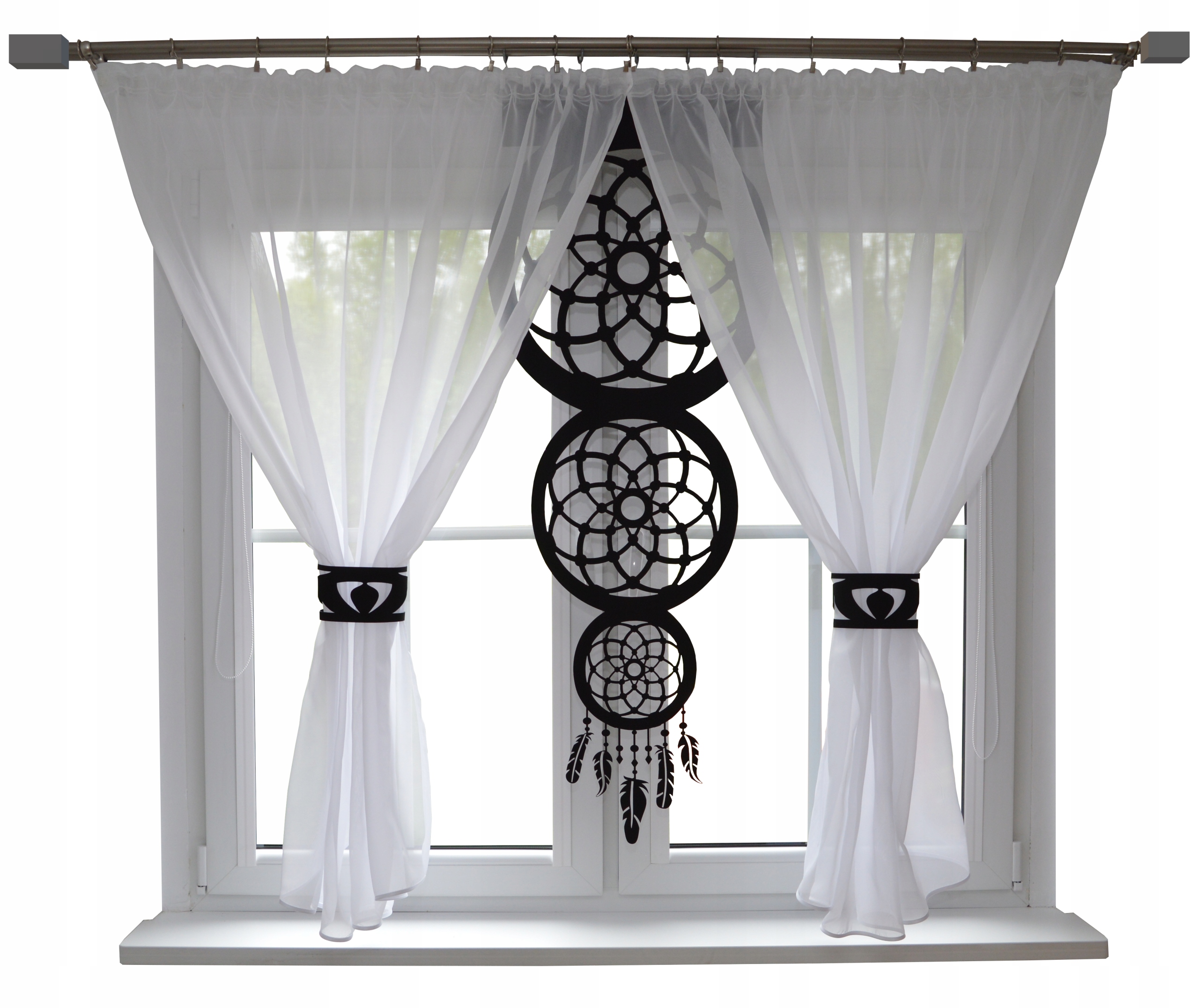 

Firana nowoczesna salon Łapacz Snów ażur 400x145