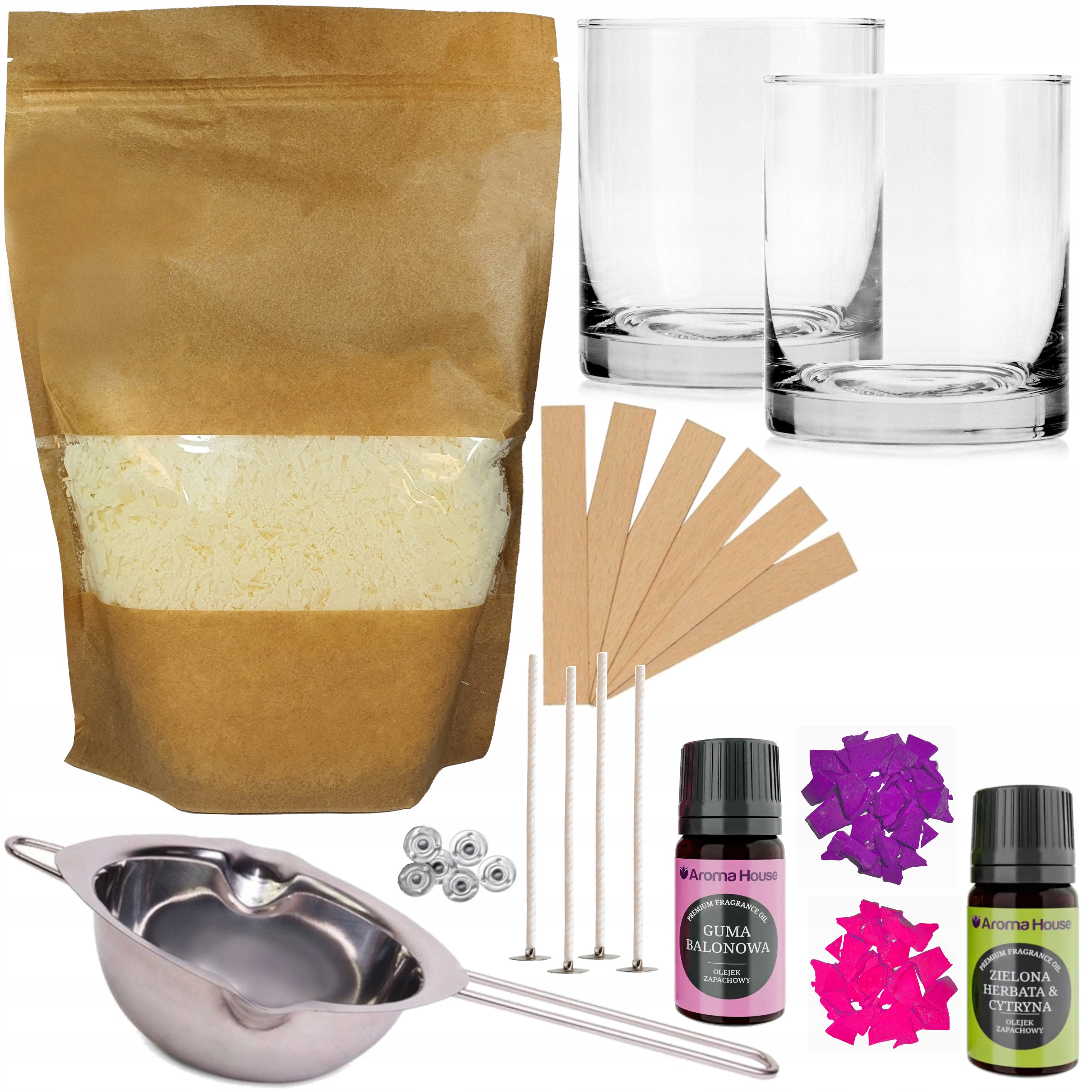 

Zestaw Do Robienia Wyrobu Świec Świeczek Sojowych