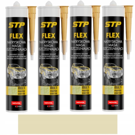 NOVOL STP FLEX NATRYSKOWA MASA 4x 290ml BEŻOWA