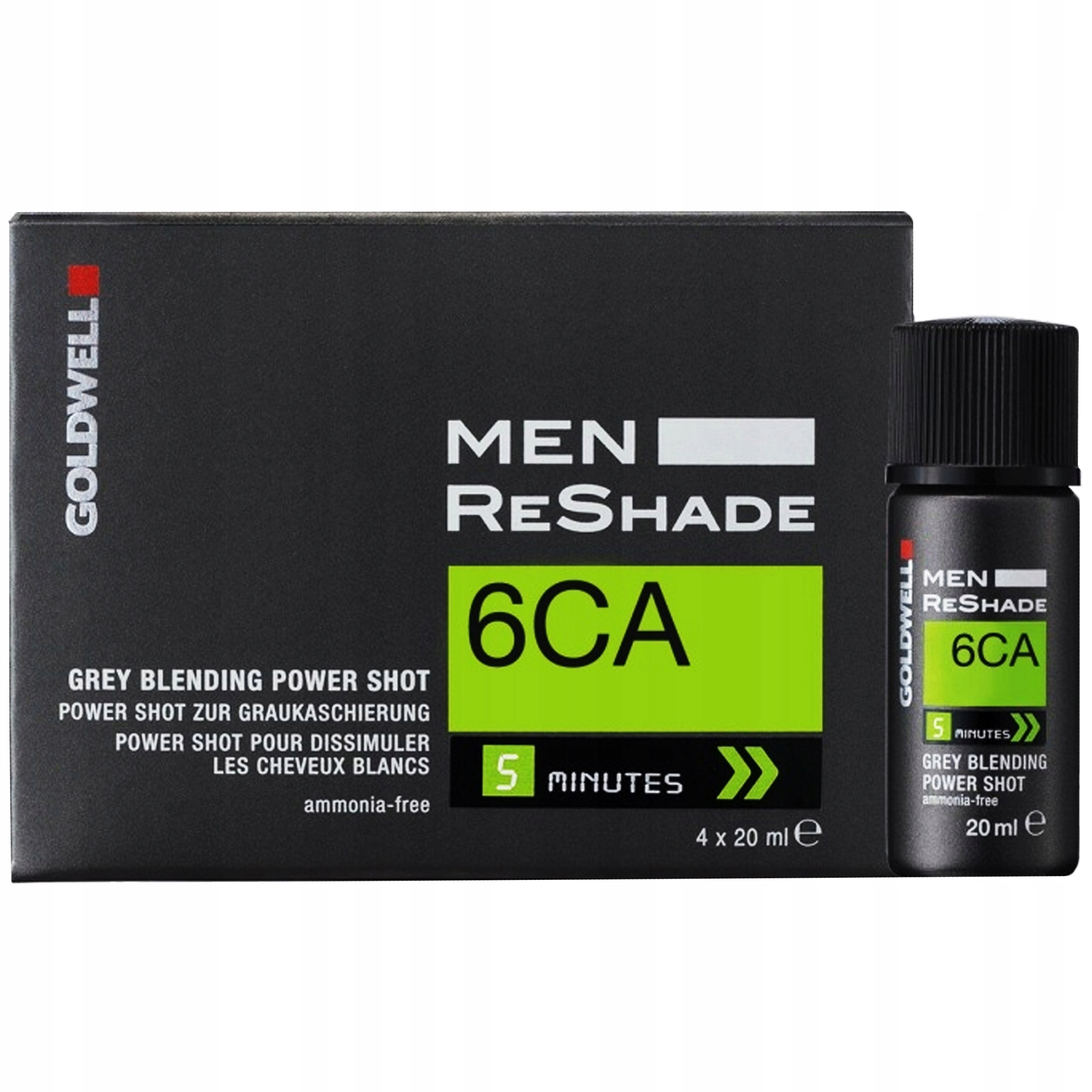 Zestaw Goldwell Men Reshade 6CA Chłodny popielaty ciemny blond 4x20ml