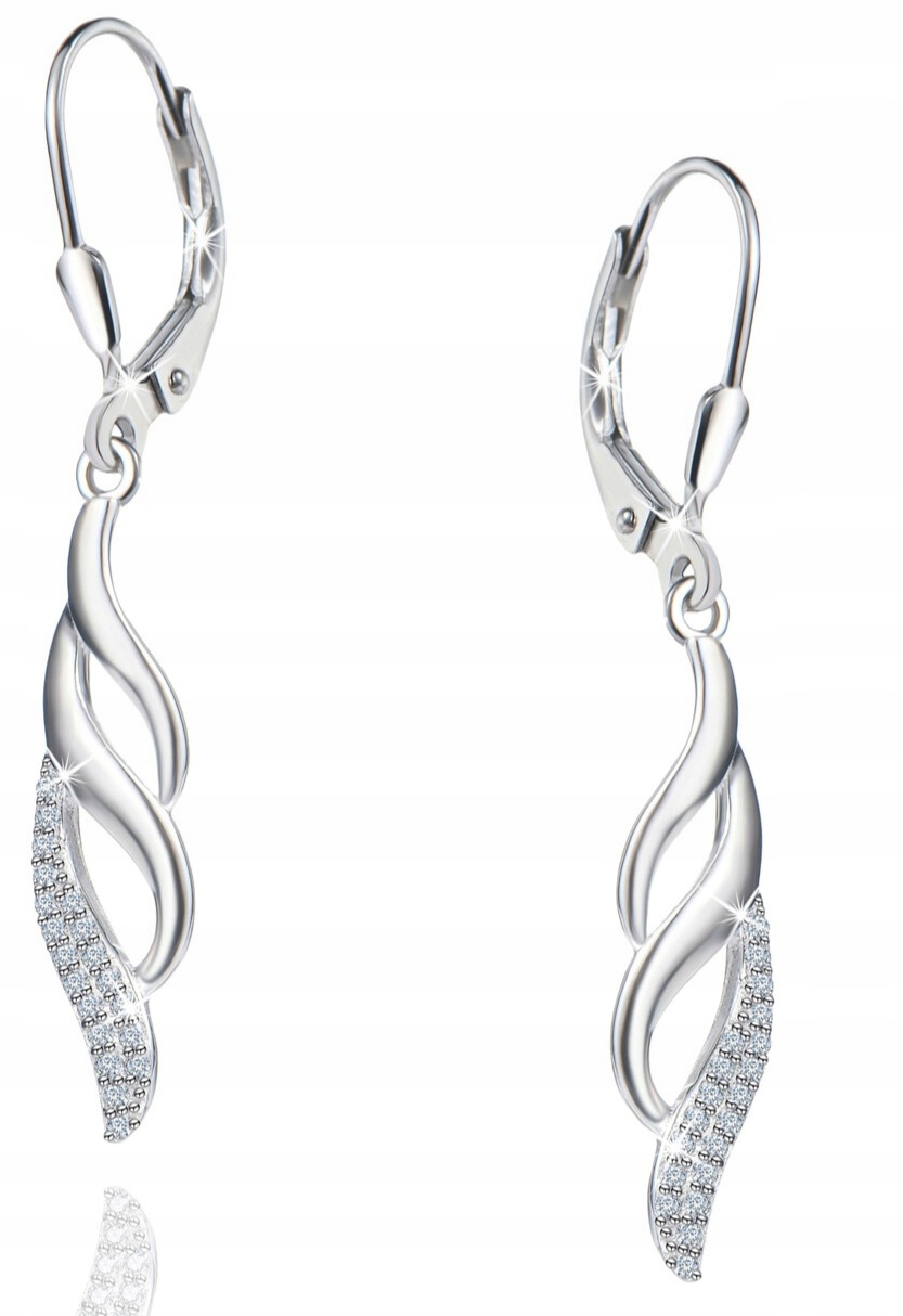 Stříbrné náušnice stříbro dlouhé visící náušnice , rhodiované stříbro , originální