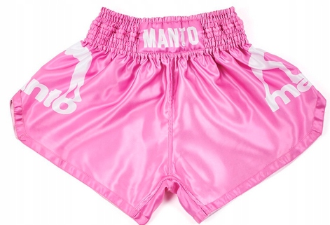 Spodenki treningowe Muay Thai tajskie K1 Manto Pink różowe S
