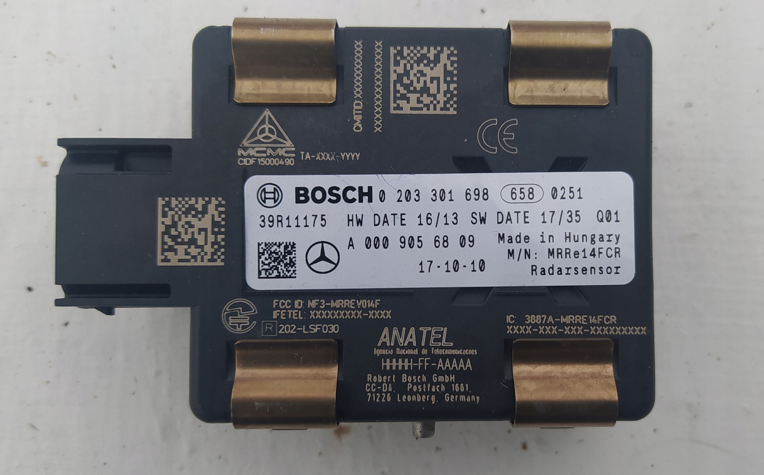 0203301698 - Радар DISTRONIC MERCEDES W177 W247 CLA A0009056809