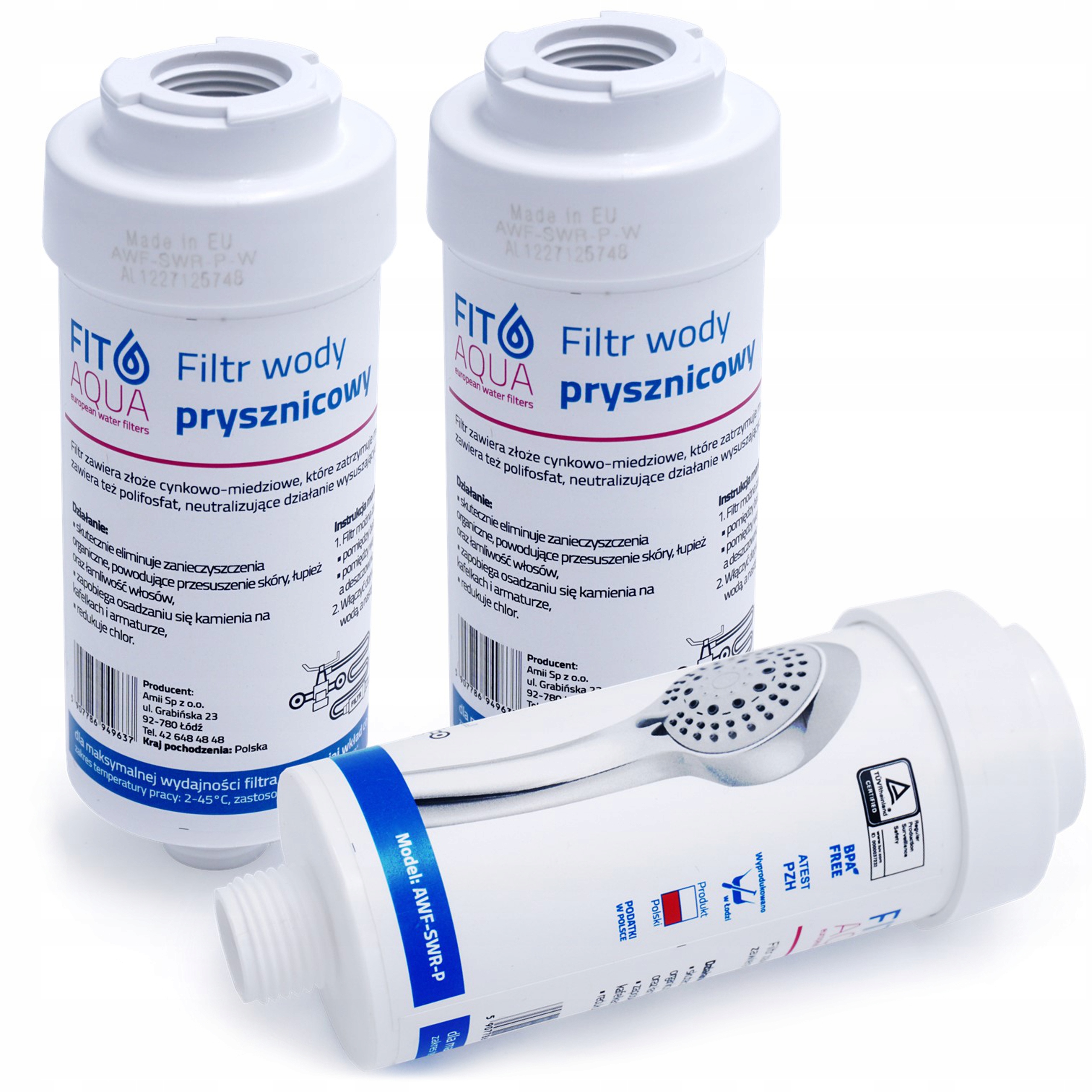 

Filtr prysznicowy Awf-swr-p FITaqua najnowszy 3szt