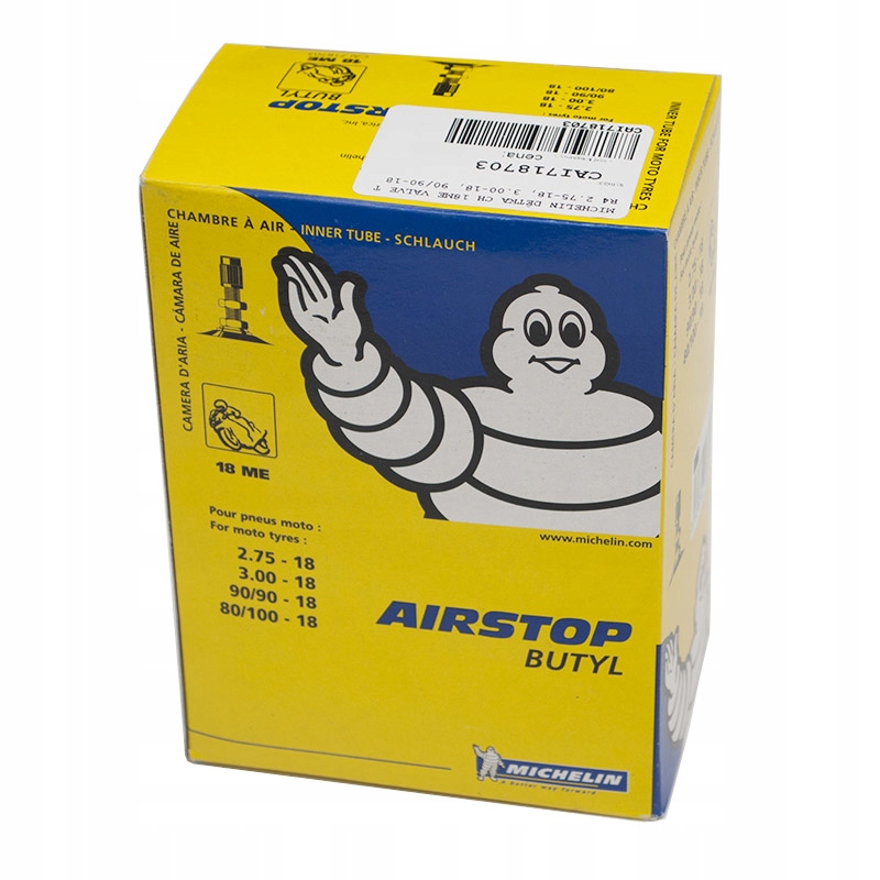

Michelin Dętka Motocyklowa Valve 110/90-19