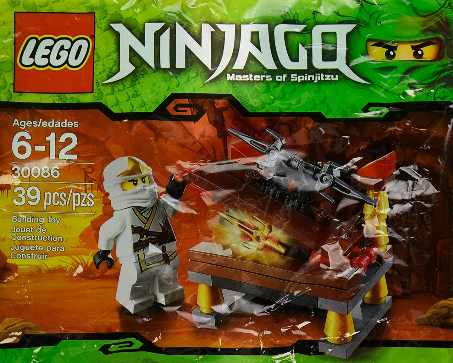 Nowy Lego Ninjago 30086 Ukryty miecz Zane Misb 2012