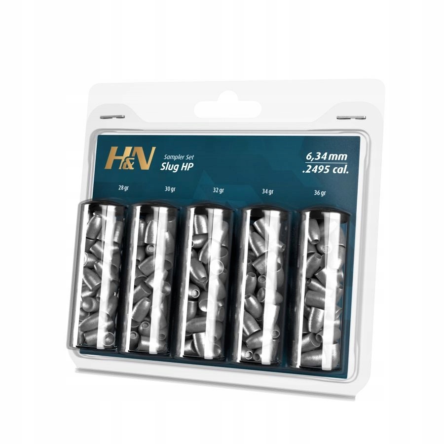 Śrut H&n Slug Hp Test Sampler Set 6,34 mm .2495 5x 40 szt. 200 szt. 1,81-2,