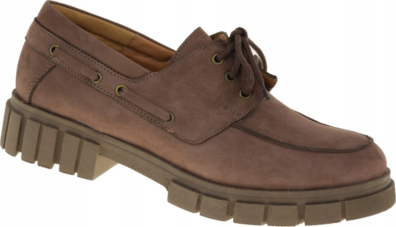 Nová Kolekce! Elegantní polobotky Acord 6318 Kůže Nubuk Béžová VEL.38