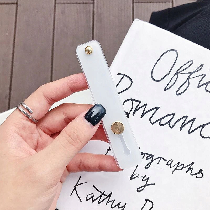 PODSTAWKA HOLDER UCHWYT PASEK do TELEFONU SMARTFONA na PALEC Kolor bezbarwny