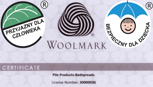 KOC WEŁNIANY DUŻY CIEPŁY NARZUTA WEŁNA MERYNOS AUSTRALIJSKI BEŻOWY 220x200 Szerokość produktu 220 cm