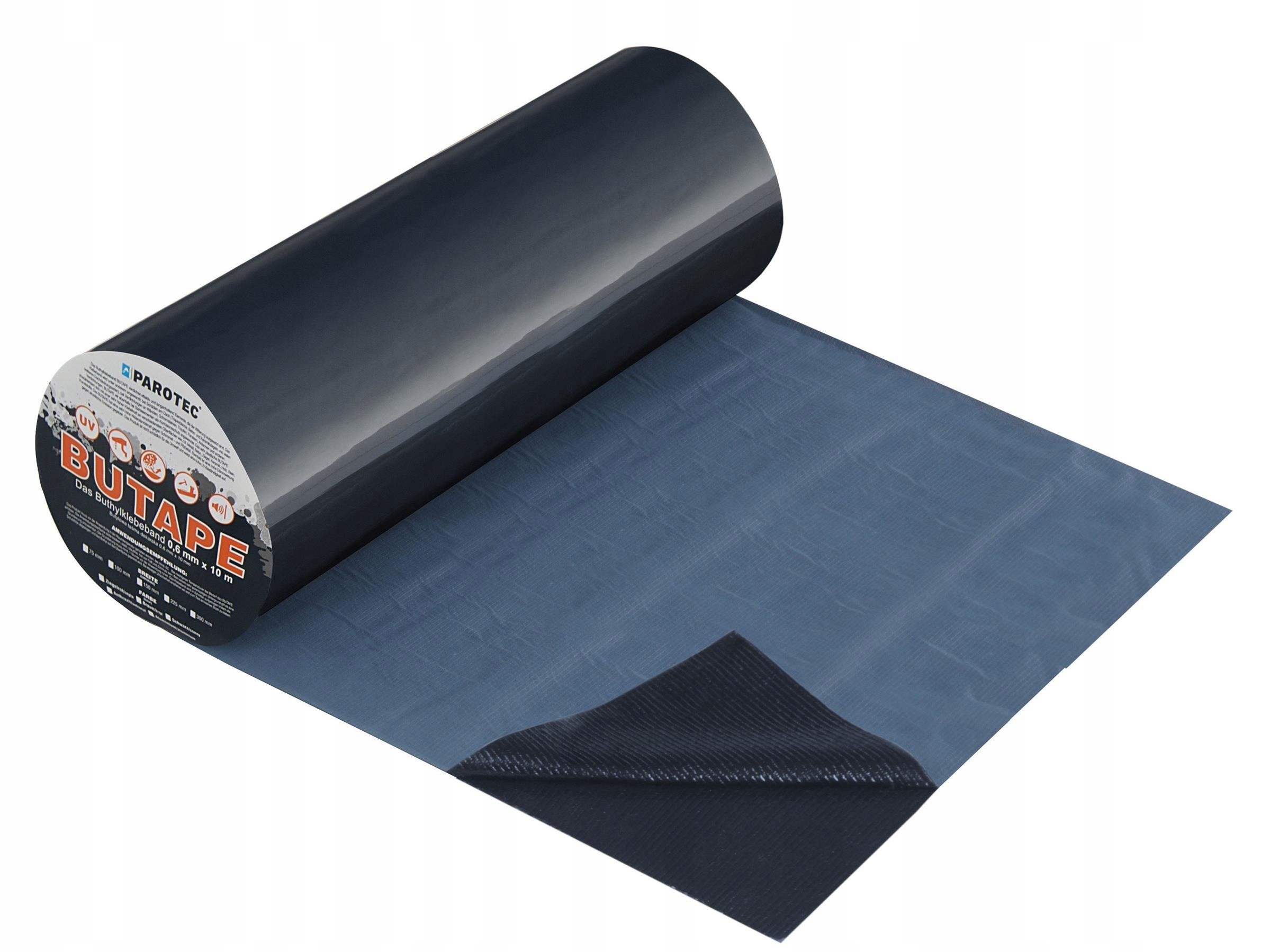 BuTape Butylová páska Dekarska 300 mm 10 m Antracit pro těsnění střechy Butyl