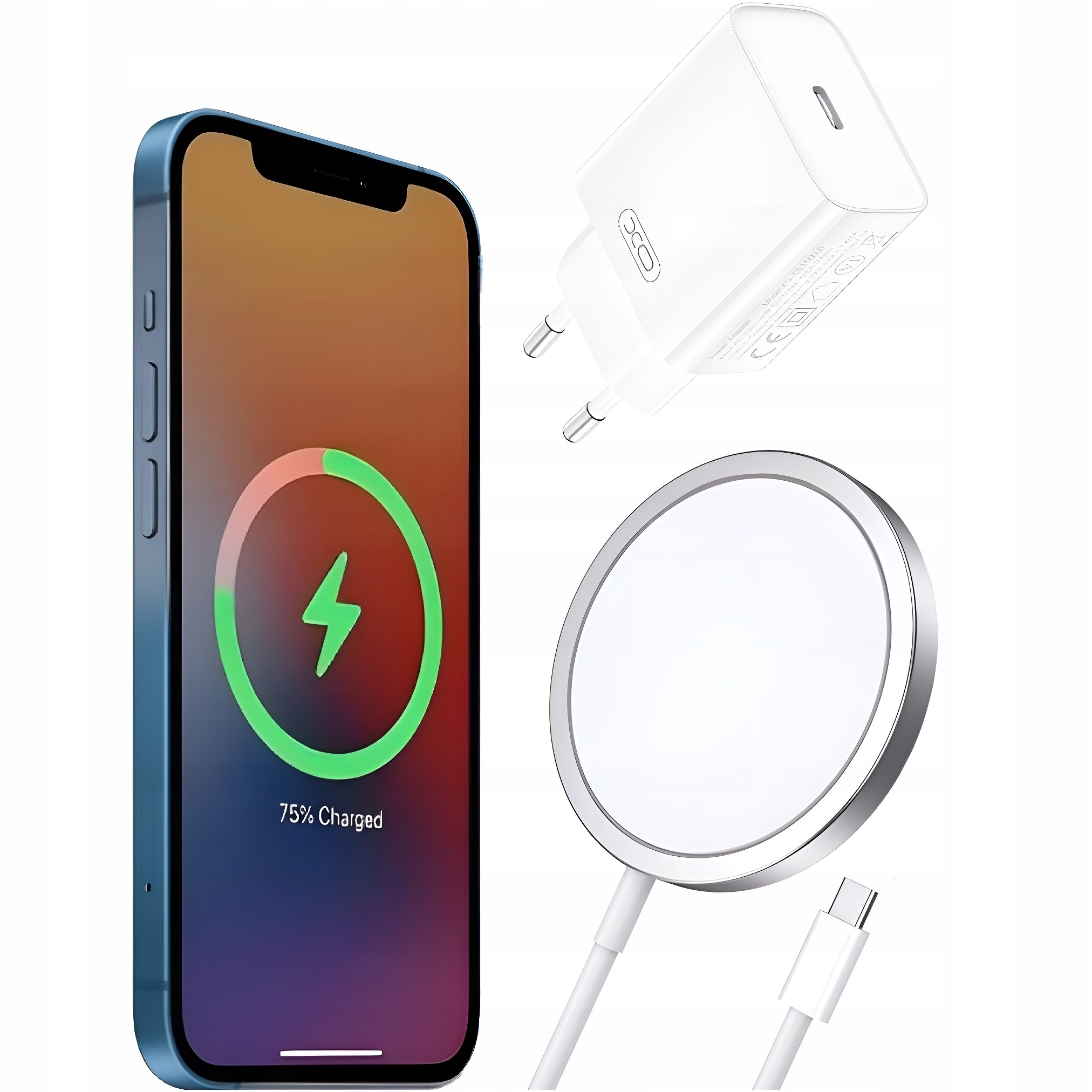 SZYBKA ŁADOWARKA INDUKCYJNA BEZPRZEWODOWA MAGNETYCZNA DO IPHONE 12 13 14 15