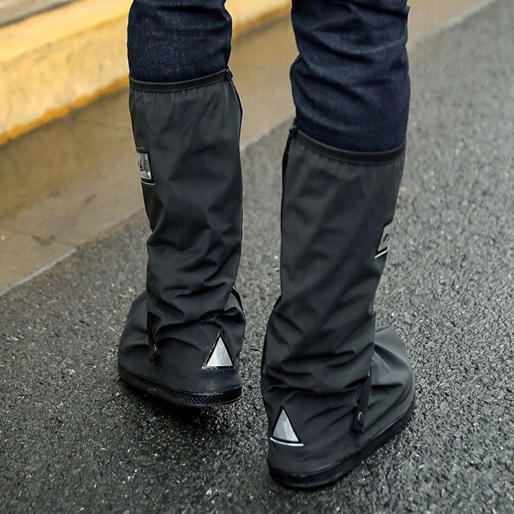POKROWCE NAKŁADKI NA BUTY WODOODPORNE ROWEROWE DESZCZ L XL XXL BŁOTO ROWER Kolor czarny