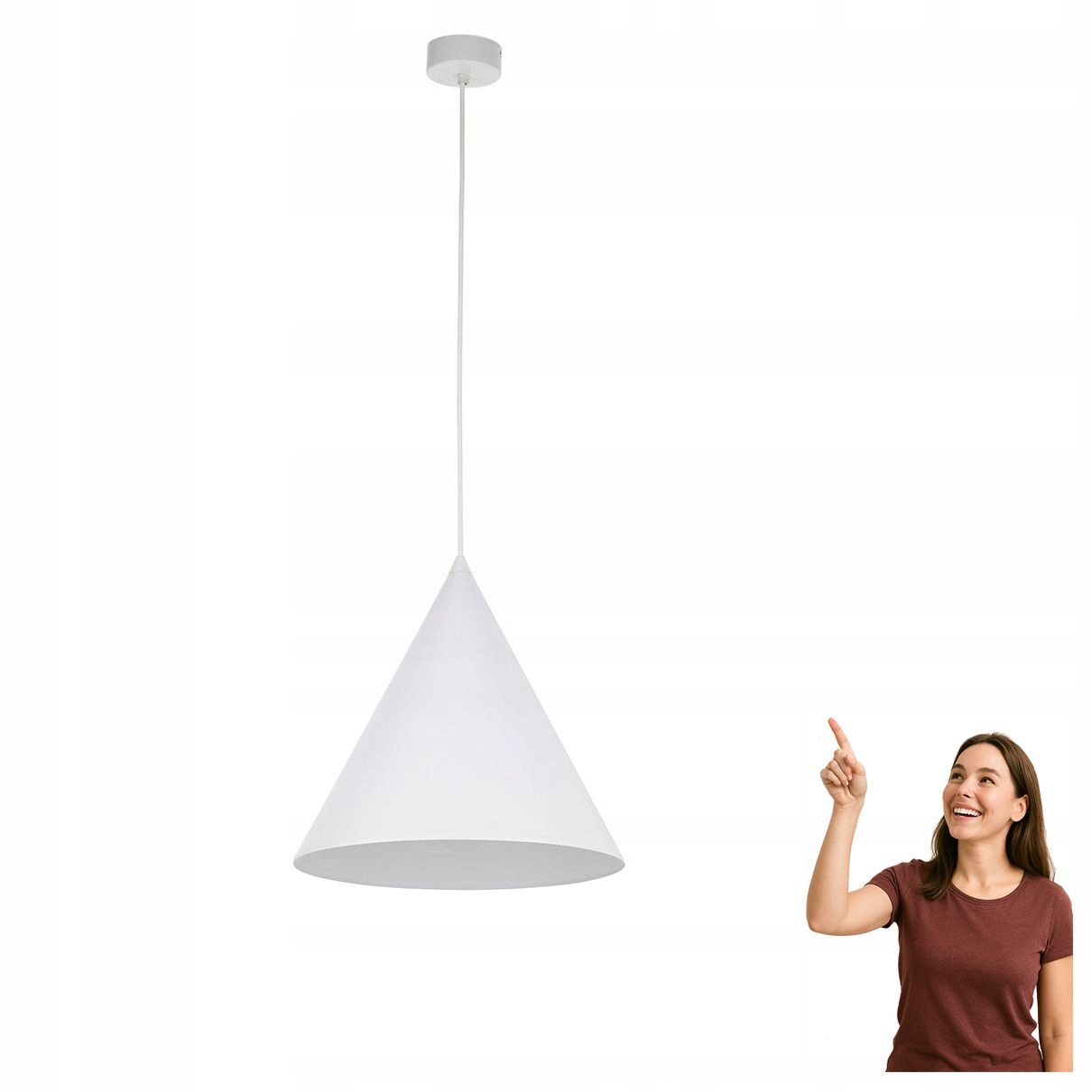 Závěsná lampa Cono White 10009 Tk Lighting