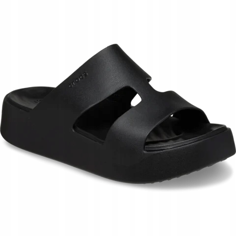 Dámské pohodlné boty Nazouváky Crocs Getaway Platform 209409 Strap 36-37| Blac