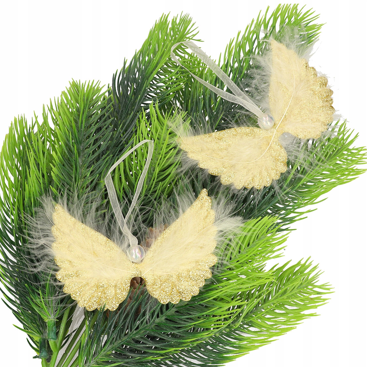 SKRZYDŁA ANIOŁKA ANIOŁA PIÓRKA ZAWIESZKI BOMBKI x3 Kod producenta ZAWIESZKA NA CHOINKĘ STROIK