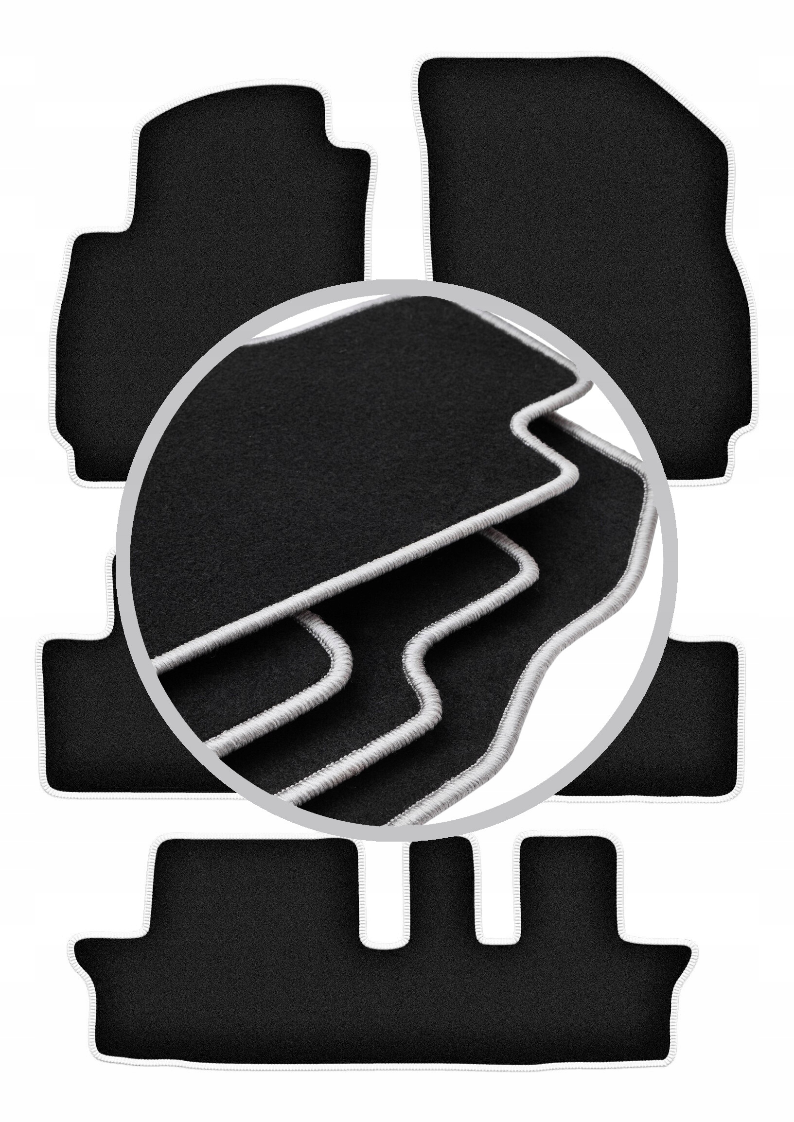 Autokoberce stříbrné pro: CHevrolet Orlando I 7 osob 2011-2015