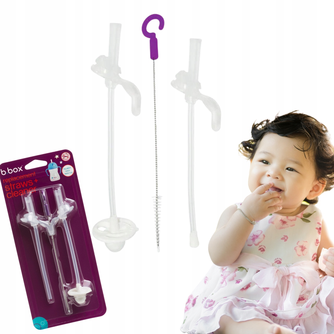 

B.box Słomki zapasowe i szczoteczka do bidonu 2szt