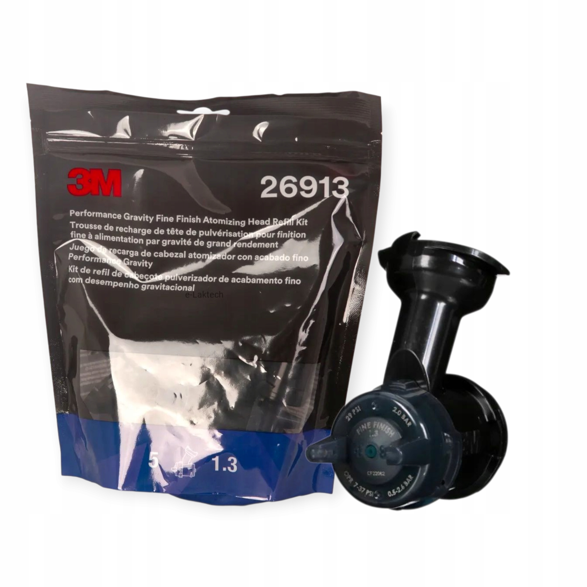Tryska 3M 26913 Fine Finish pre lakovaciu pištoľ Pps 2.0 Hvlp 5kusov