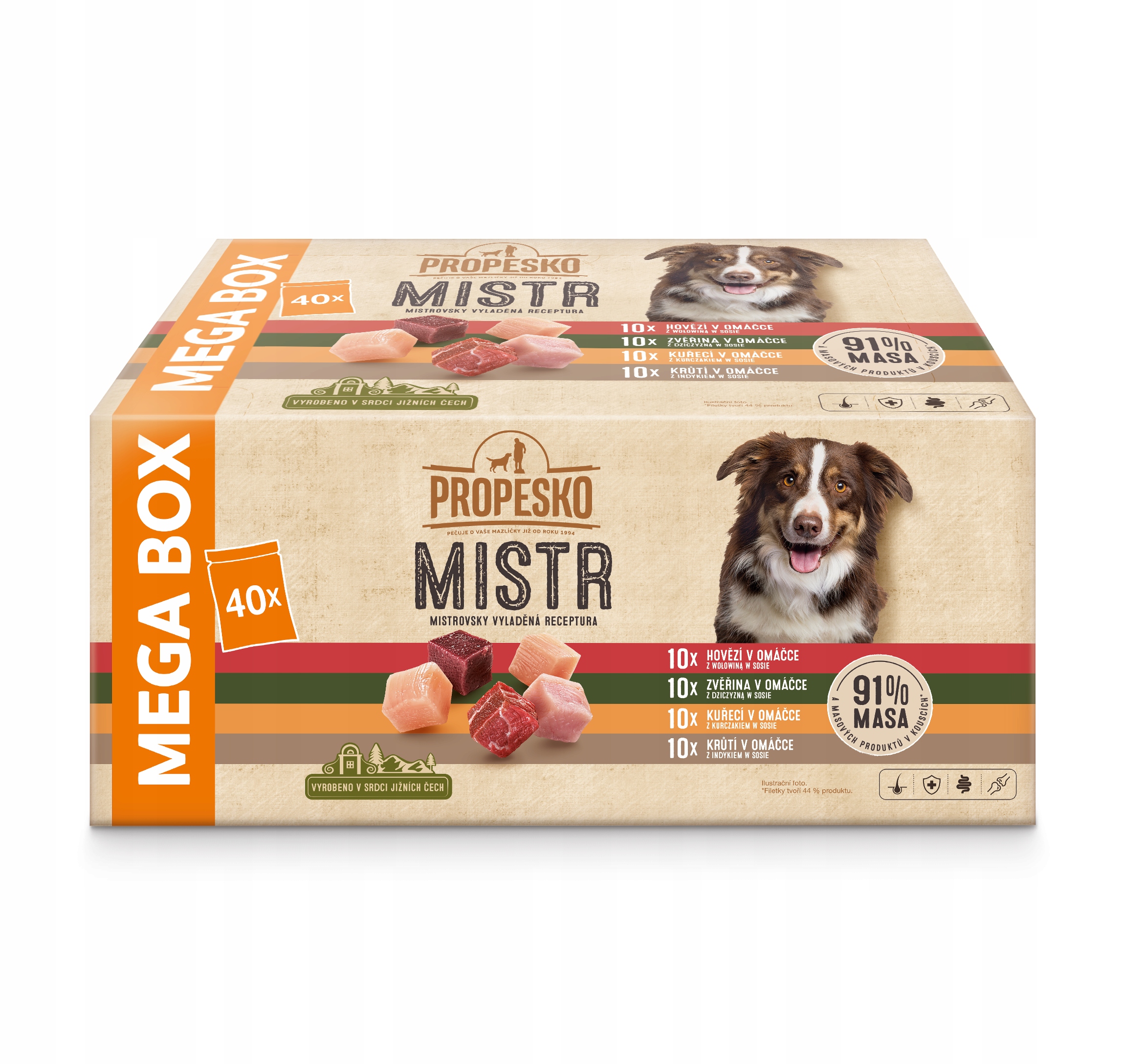 Propesko Mistr Irr kapsička pro psy v omáčce 40 × 85 g