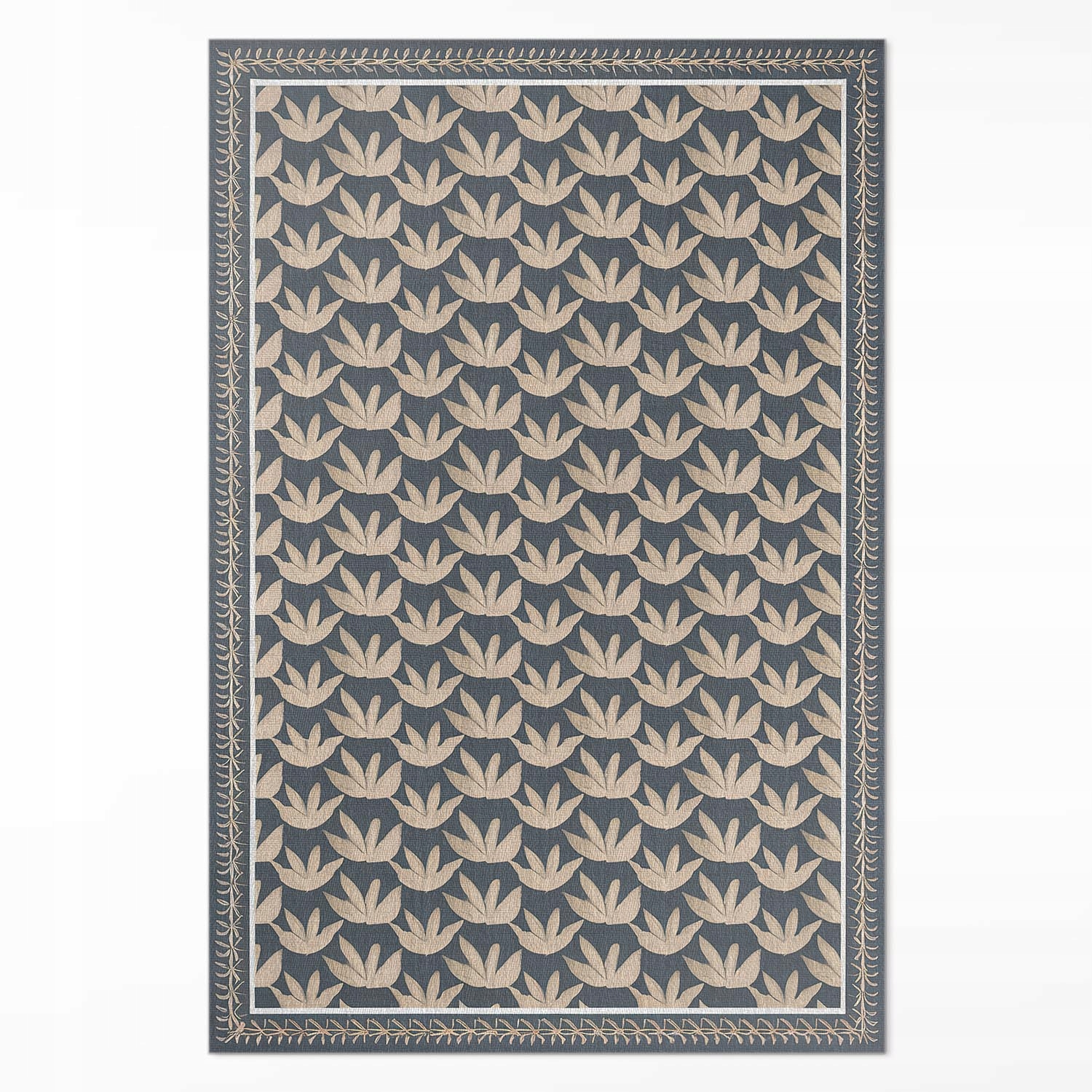 Vinylový koberec Opakujúci sa rastlinný ornament vintage Veľký 140 x 210 cm