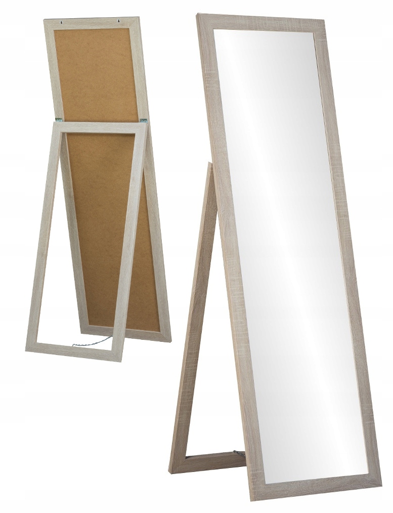 

Duże lustro Stojące rama Premium 170x50 Dąb Sonoma