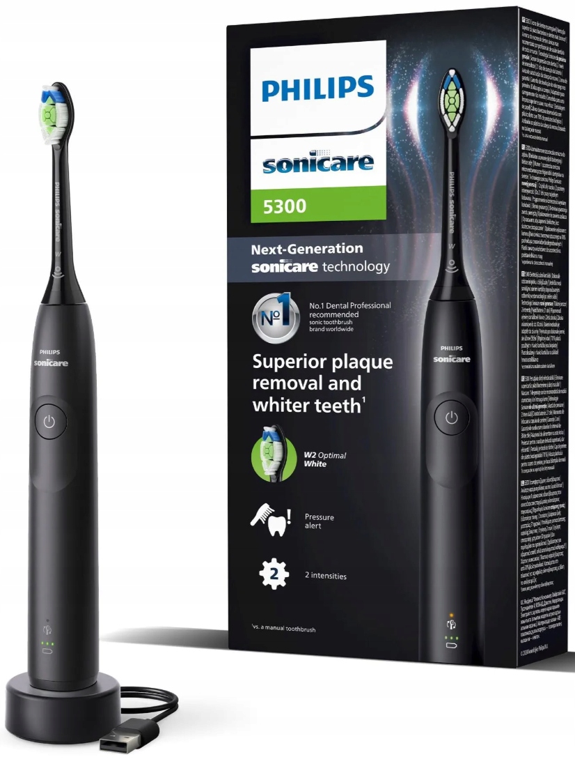 Szczoteczka Soniczna Philips Sonicare 5300 Protective Clean Do Zębów Czarna