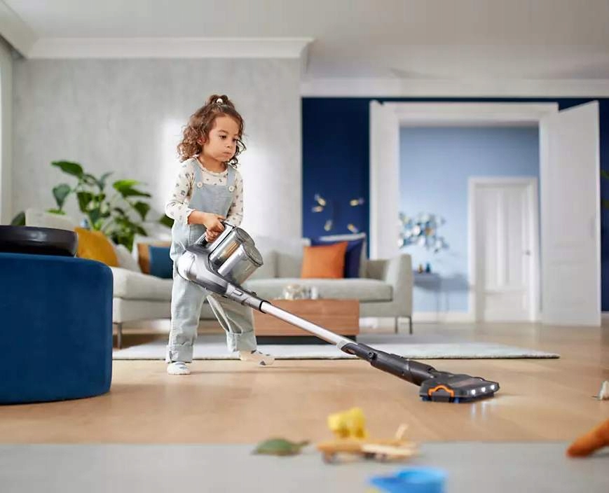 ODKURZACZ PIONOWY MOPUJĄCY PHILIPS RĘCZNY 3w1 LED BATERIA 80 MIN ZESTAW Materiał metal plastik