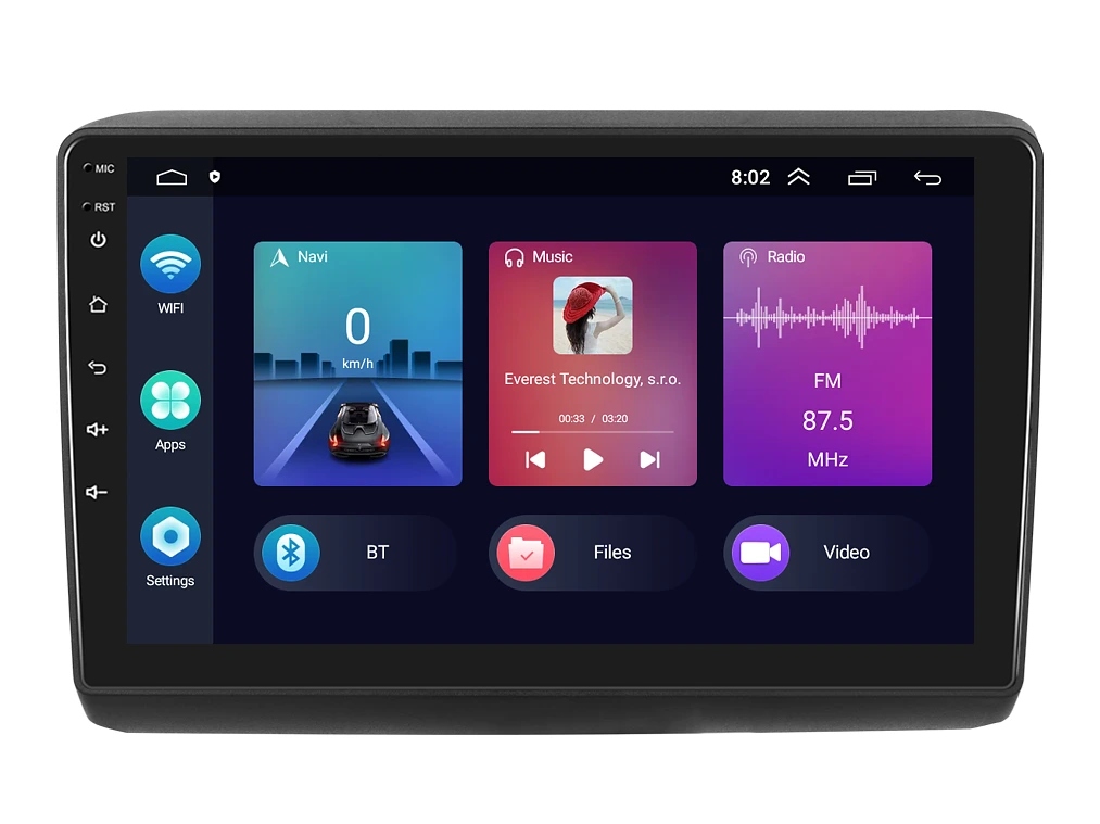 Podofo 2DIN autorádio PEV21 Android, Fiat Peugeot Citroen