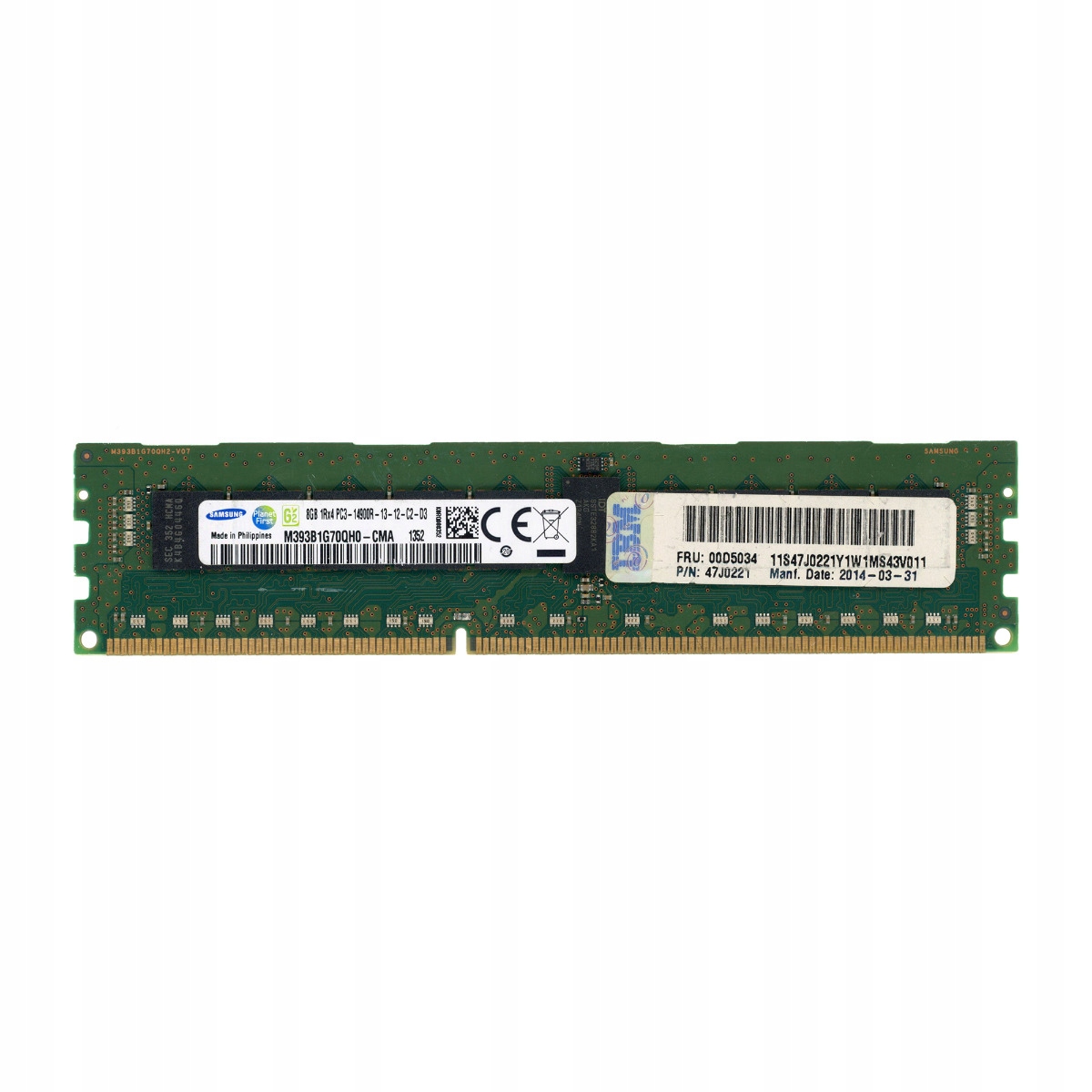 Ibm 00D5034 8GB DDR3 1866MHz Reg Ecc M393B1G70QH0-CMA