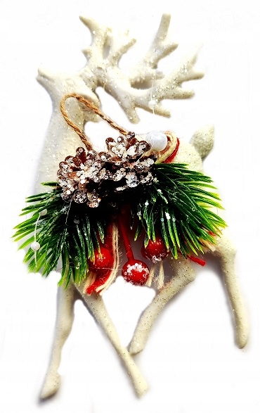 BOMBKI ZAWIESZKI RENIFERY NA CHOINKĘ 2szt Kod producenta CA1060