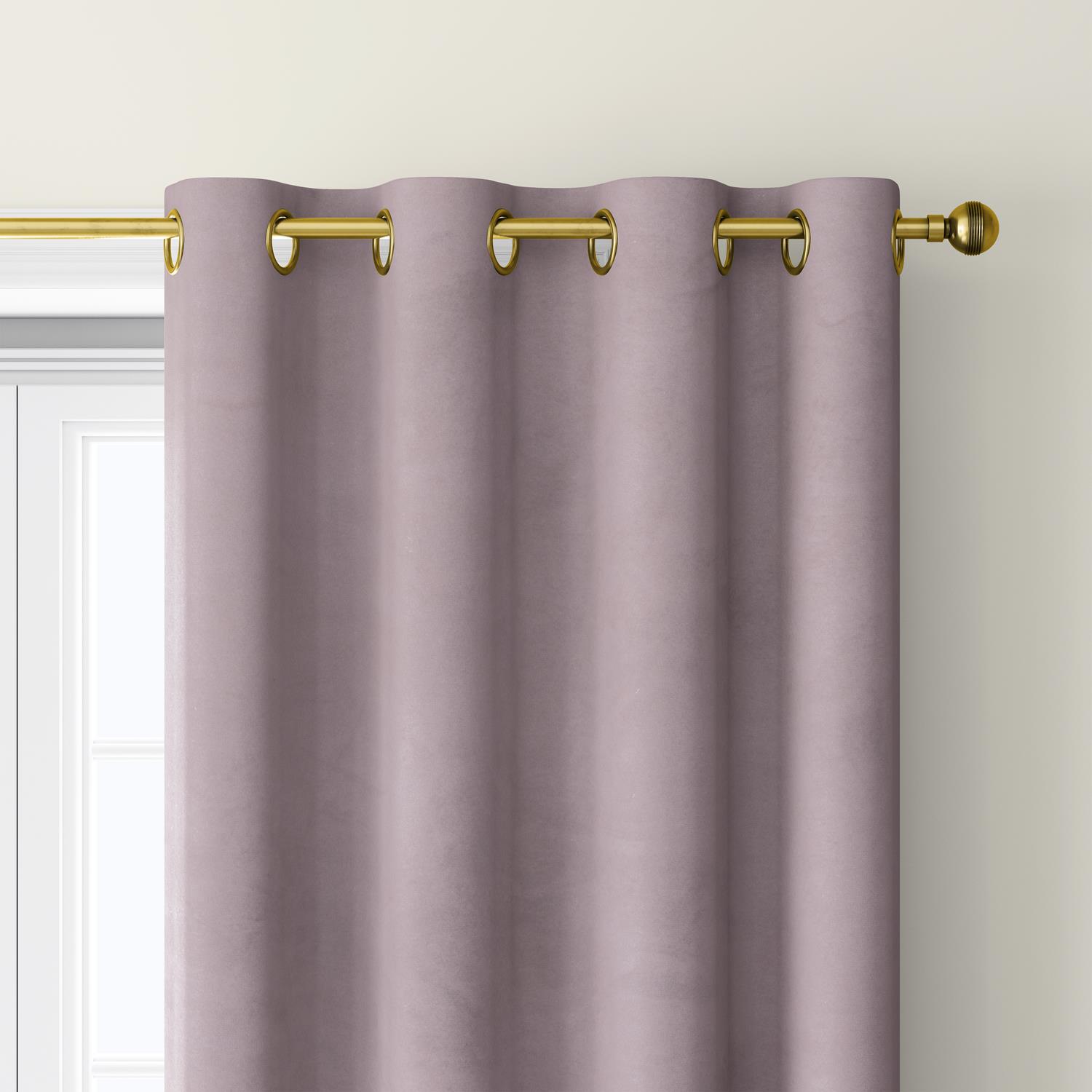 ZASŁONA Z TAŚMĄ MARSZCZĄCĄ WELUR 140X210 RÓŻOWA Kolor odcienie różowego