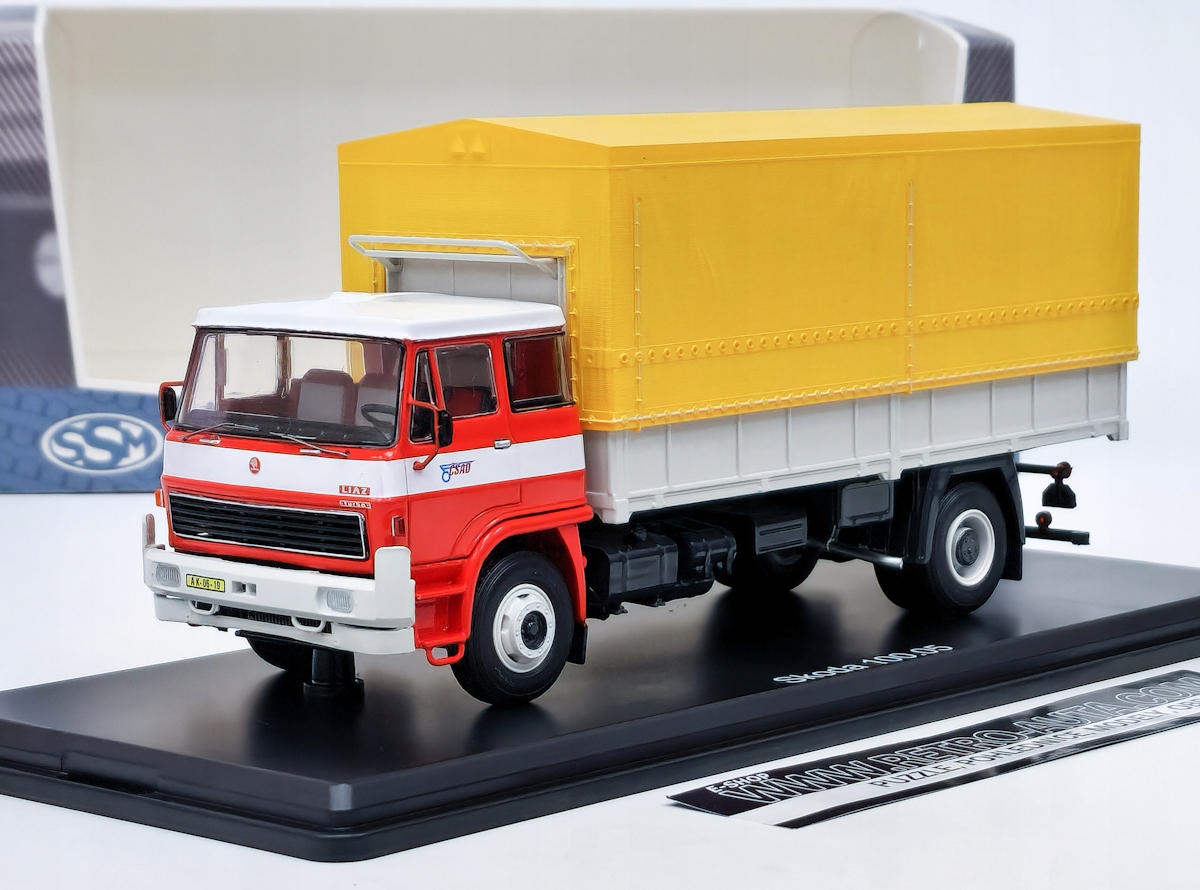 Škoda Liaz 100.05 Čsad Valník s plachtou Ssm 1:43