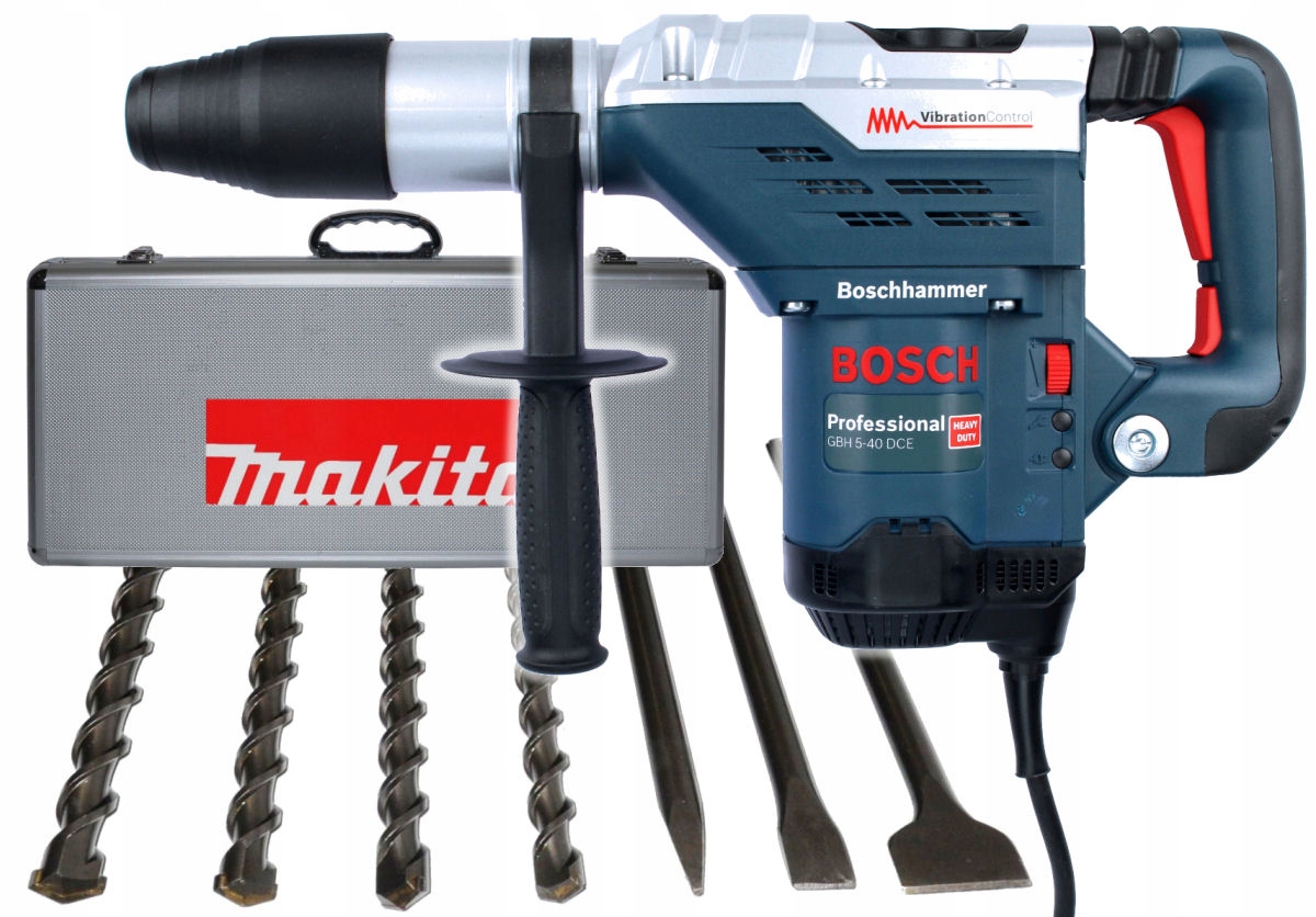 

Młot Gbh 5-40 Dce Bosch 4 Wiertła 3 Dłuta