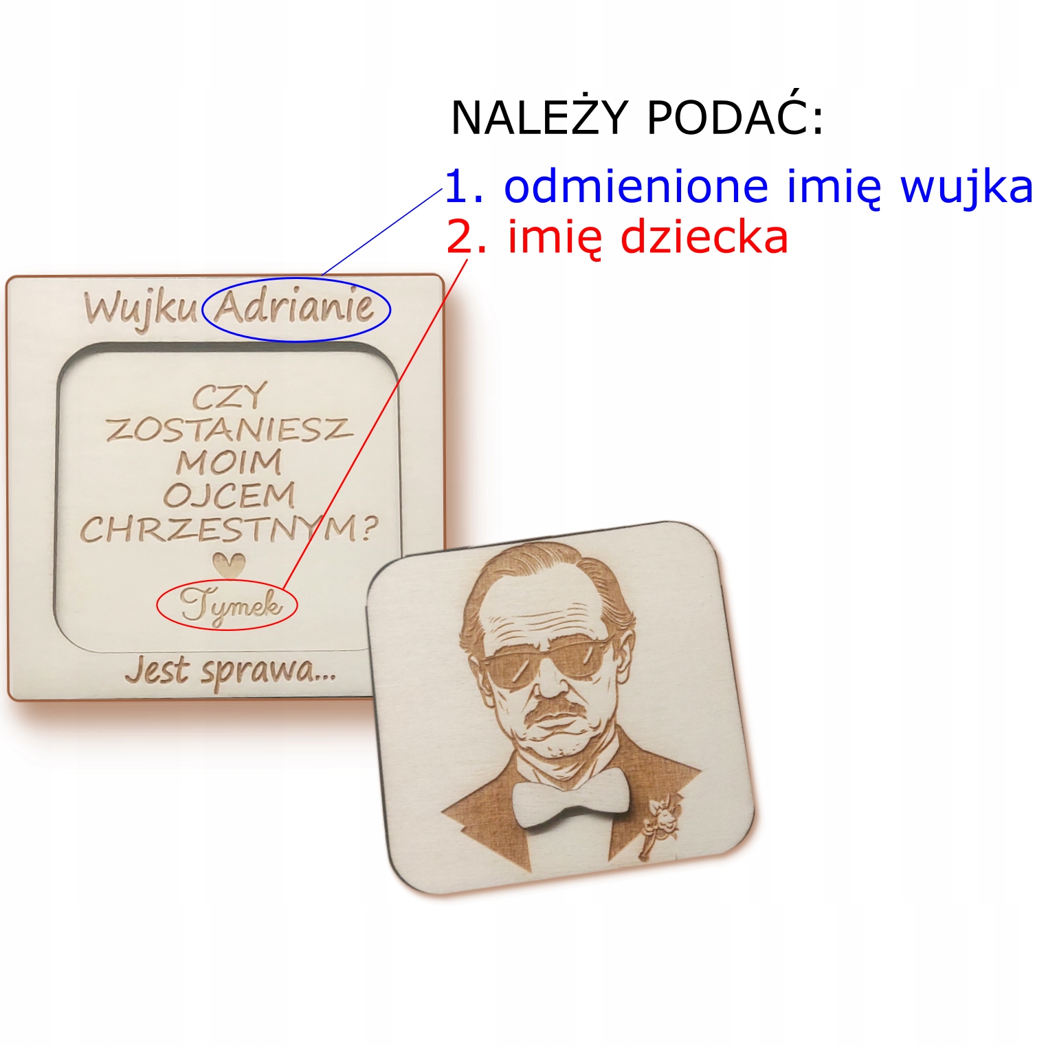 ZAPYTANIE WUJKU CZY ZOSTANIESZ MOIM OJCEM CHRZESTNYM PROŚBA PYTANIE CHRZEST Rodzaj chrzest