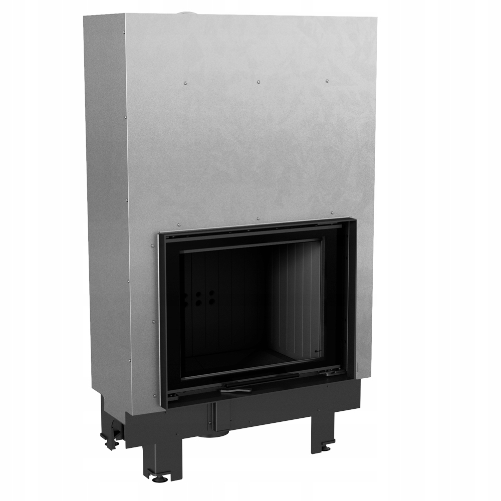 Kominek powietrzny stalowy Kratki Mbz 13 kW fi 200 Gilotyna czarne