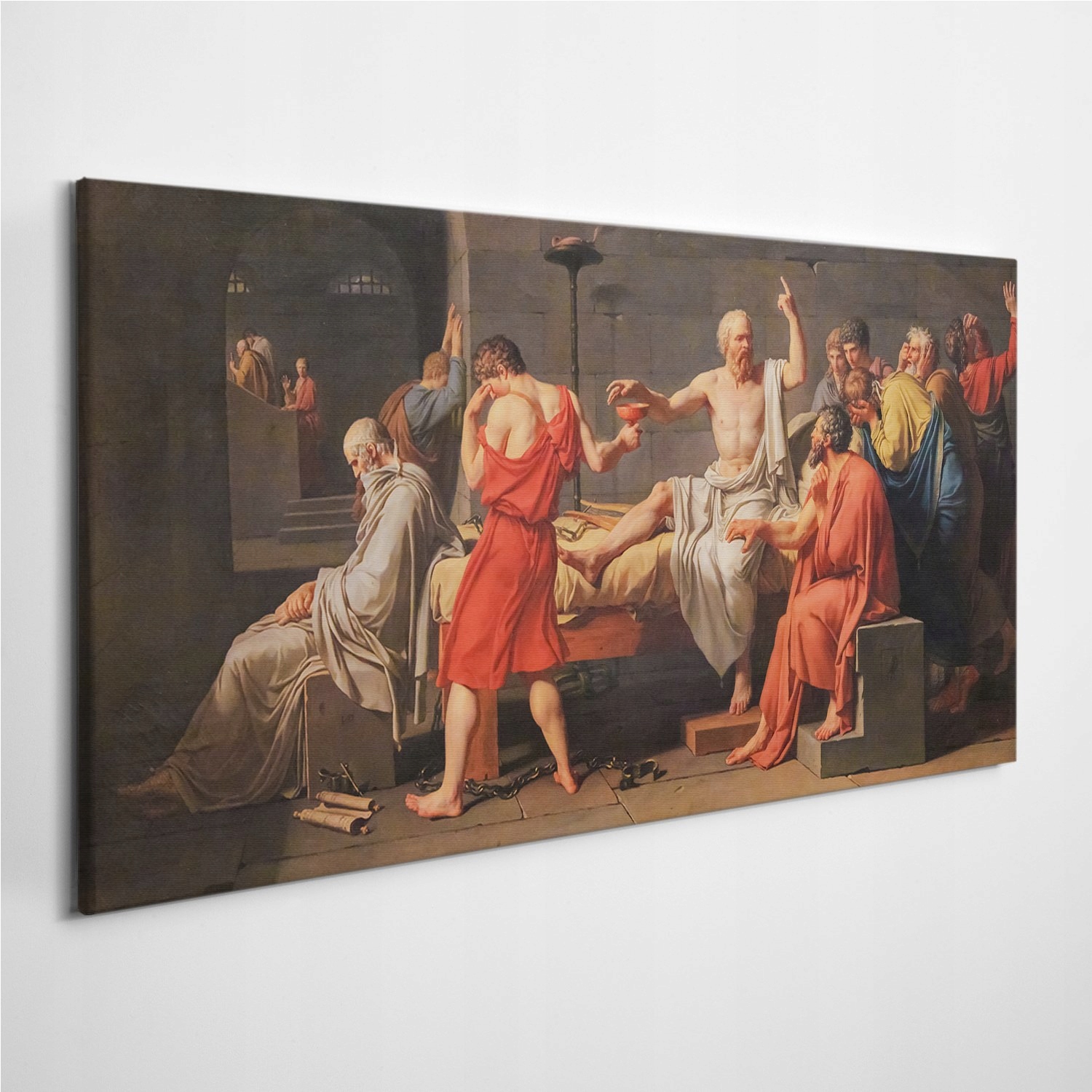 

Foto-obraz na ścianę Śmierć Art Sokrates 120x60 cm