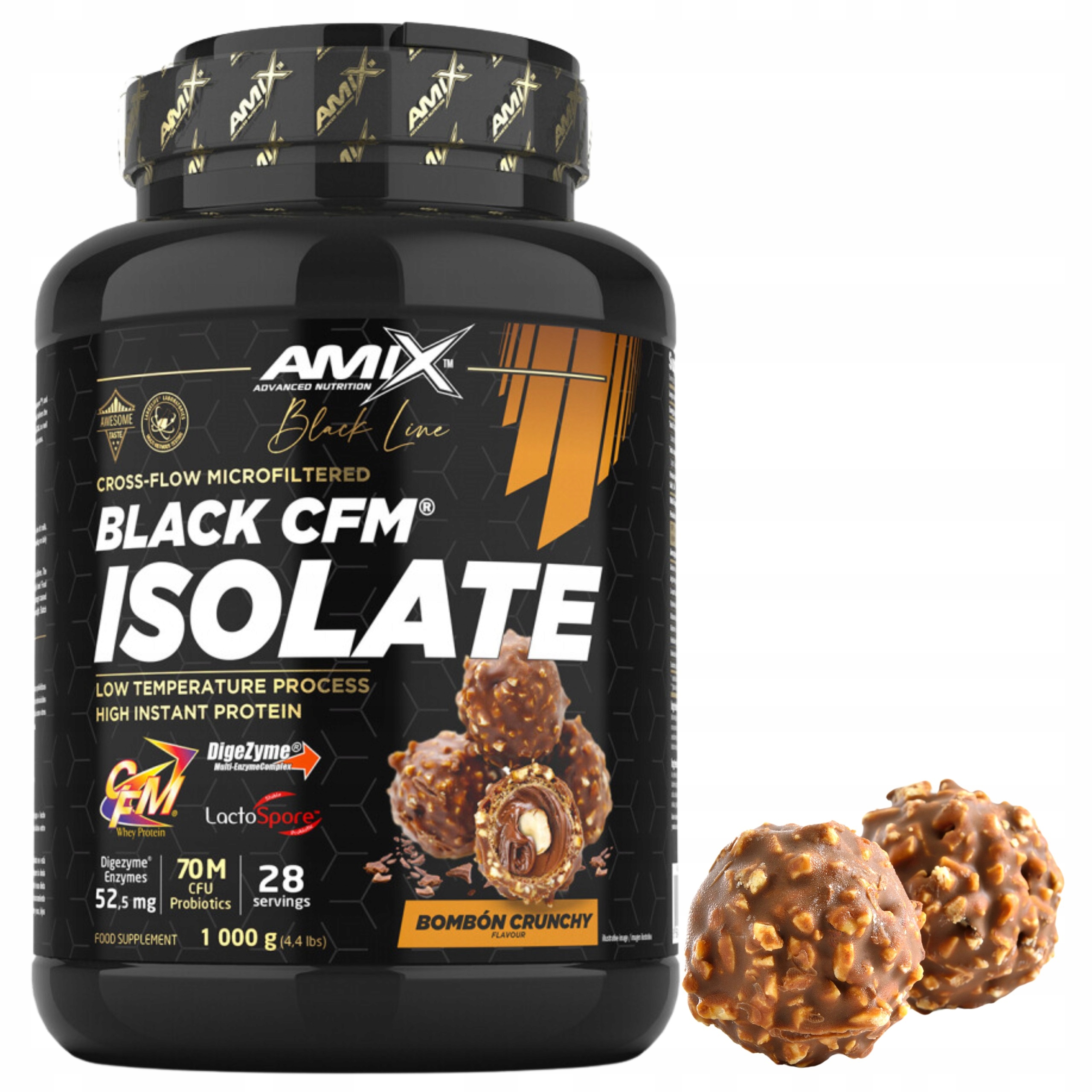 Protein Isolate Wpi Protein Čokoláda Ořechy Cfm krém Amix