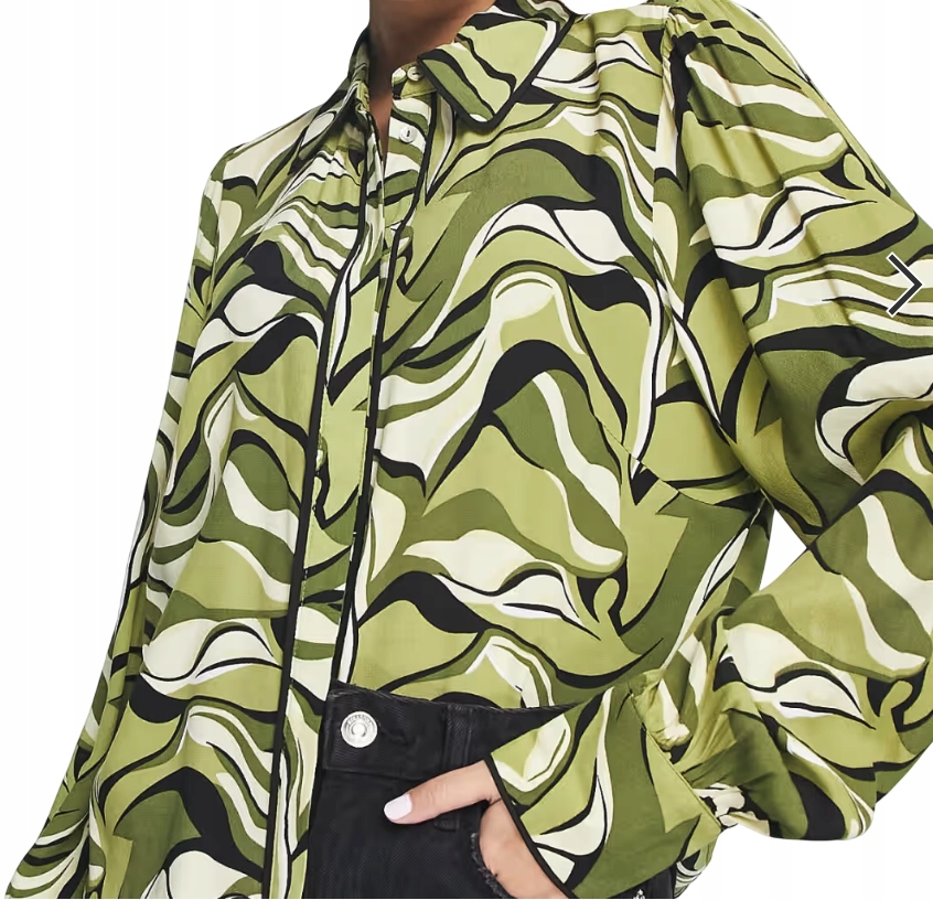 Yas Dámská Košile Halenka Rozepínací S Vlnitým Potiskem vel. Xs