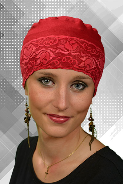 Turban ŚPIOSZEK Z KORONKĄ Turbany Lidia 1/03