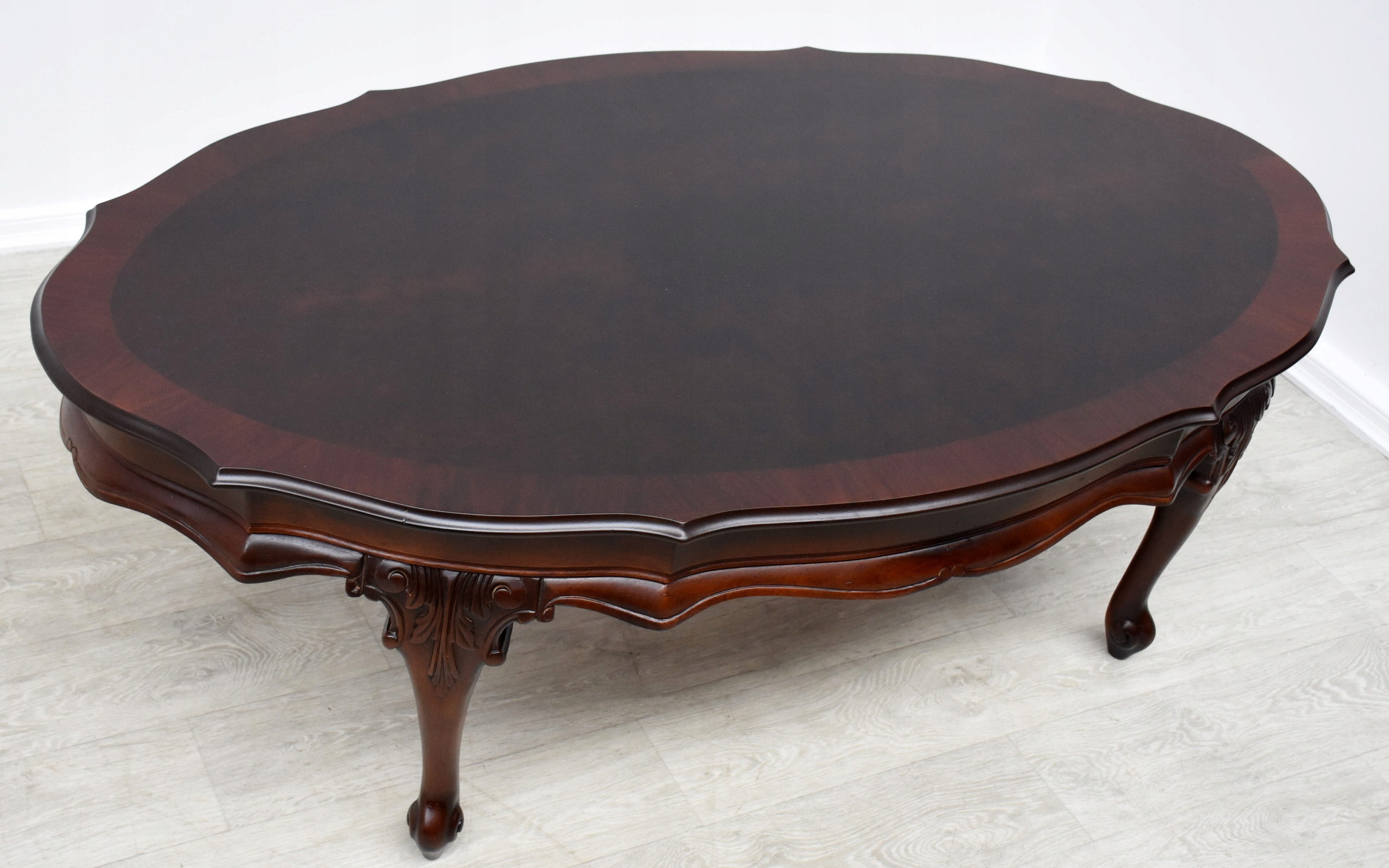 ORZECHOWA ŁAWA BAROKOWA, h51,5x150x90cm