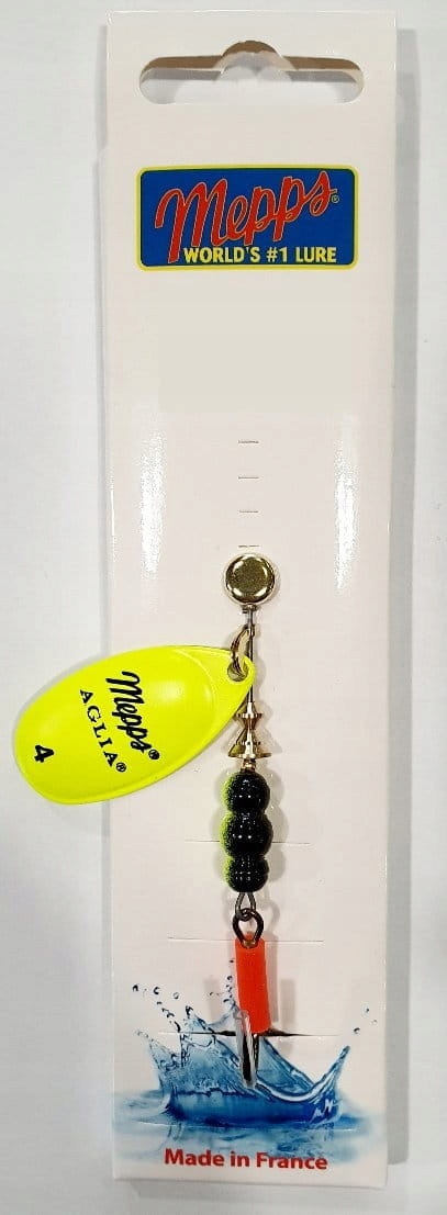 Błystka Mepps Aglia Fluo Chartreuse nr4 (9g) (seledynowa) #720553
