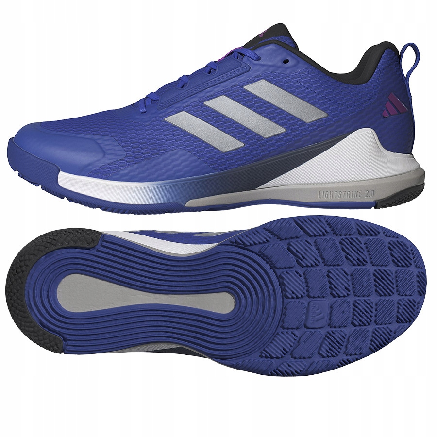 ADIDAS NOVAFLIGHT 2 M (43 1/3) Buty Halowe Męskie Niebieski