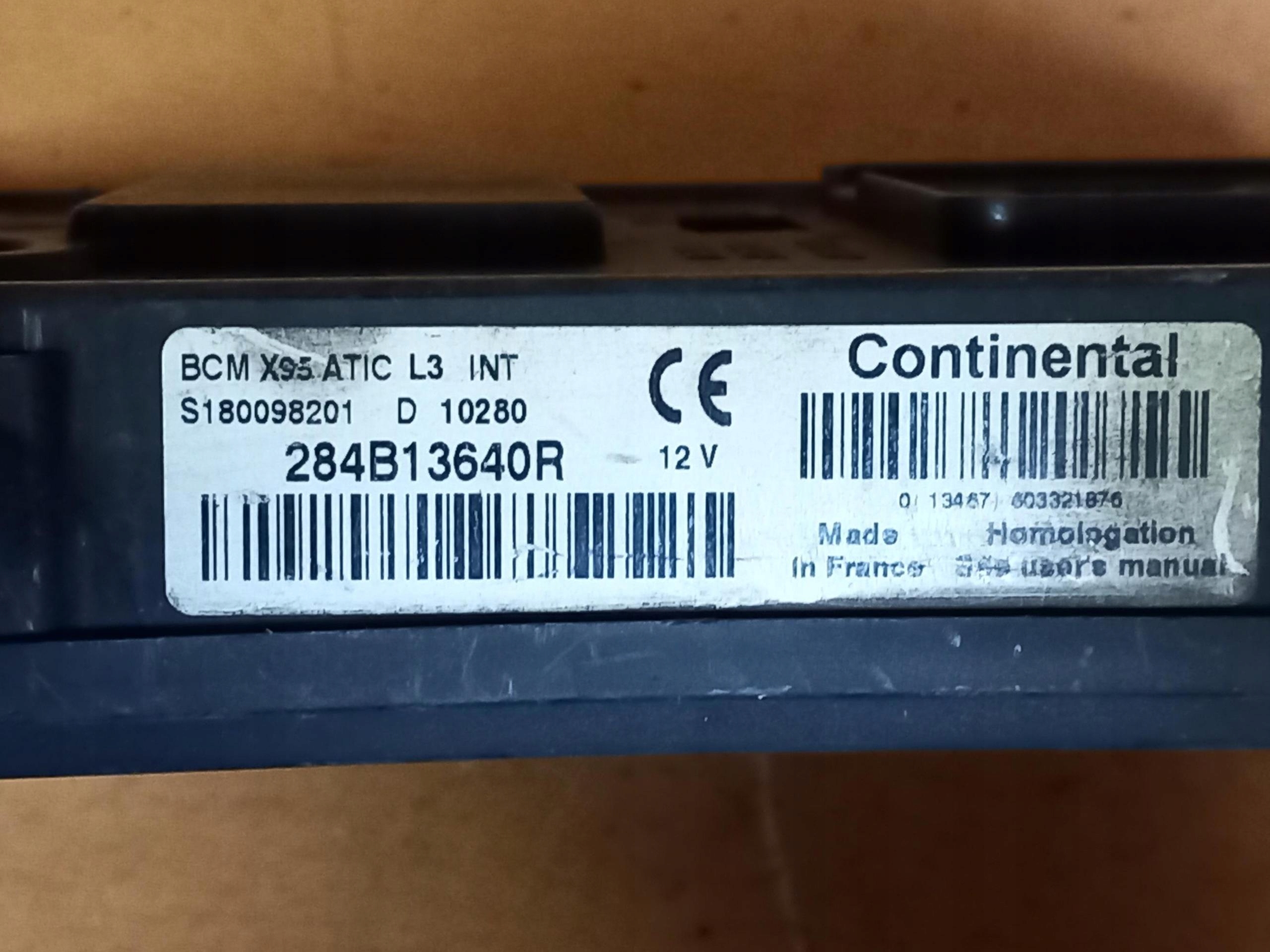 module control unit BCM KOMFORTU RENAULT SCENIC III 284B13640R 08-16