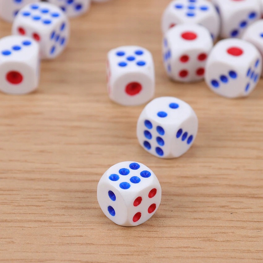 KOŚCI KOSTKI DO GRY PLANSZOWE POKER ZESTAW 9 szt Nazwa kostki do gry