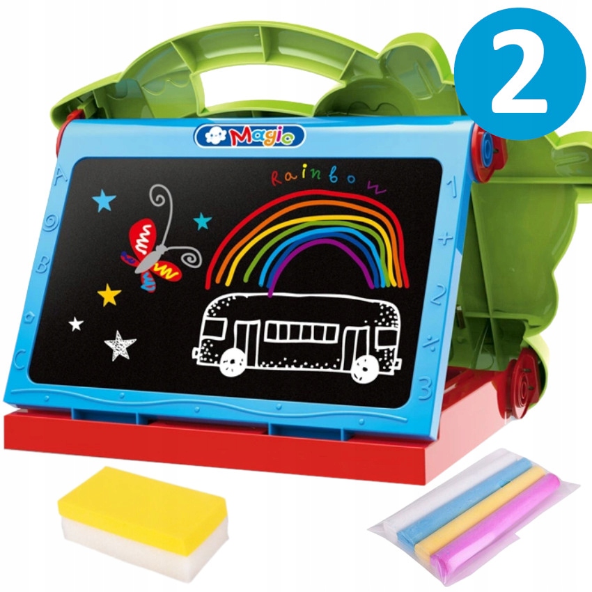 TABLICA suchościeralna KREDOWA dla dziecka DWUSTRONNA EDUKACYJNA rysowania Marka Stator