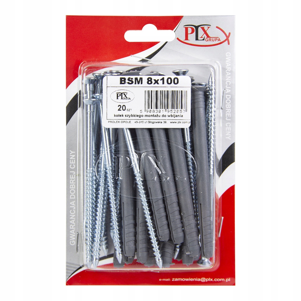 

Kołek tworzywowo metalowy do wbijania 8x100 Bliste