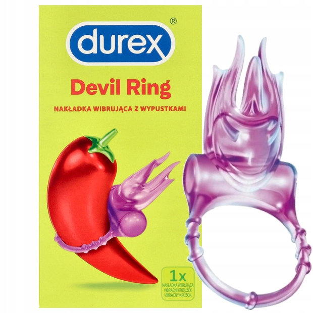 

Durex Devil Ring pierścień z wibracją Wypustkami