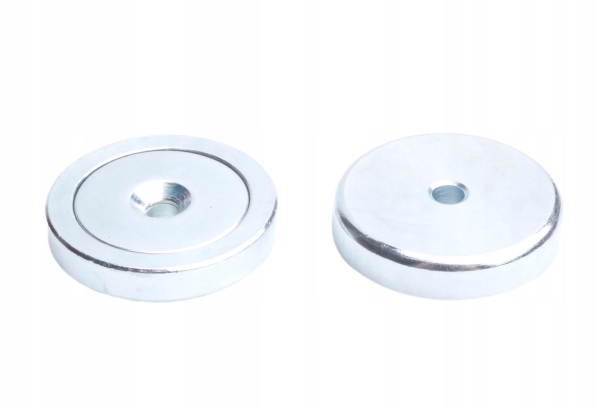 Neodymový magnetický držák 40x8 s otvorem pro kužel, sada 5 kusů