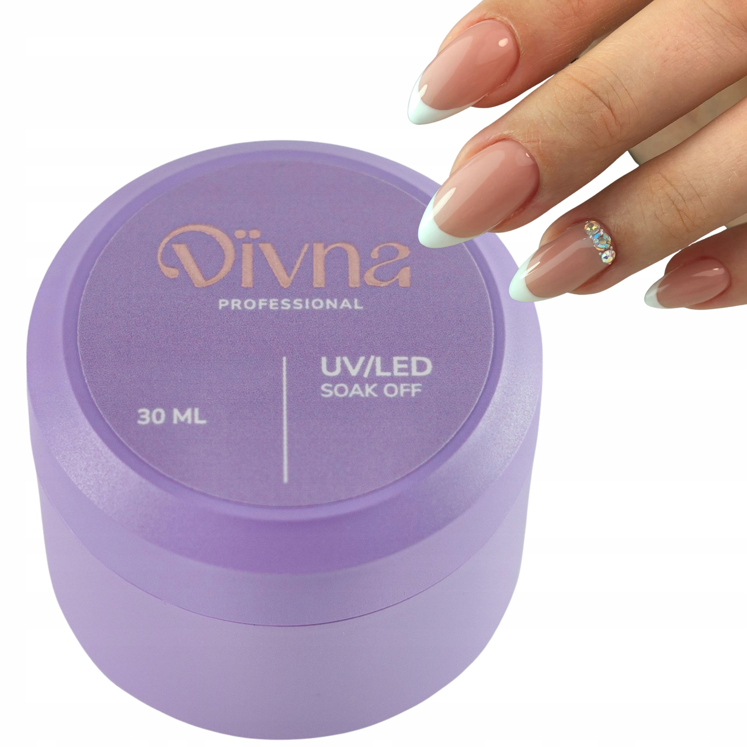 Divna Baza Kauczukowa Rubber Base Clear 30ml w Słoiczku Bezbarwna